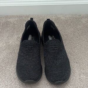 Skechers Sneakers Womens Size 7.5 Black Ultra Flex Harmonius Slip on Memory Foam